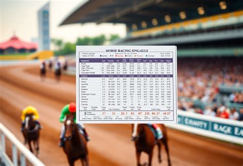 singapore race card|Race Cards .